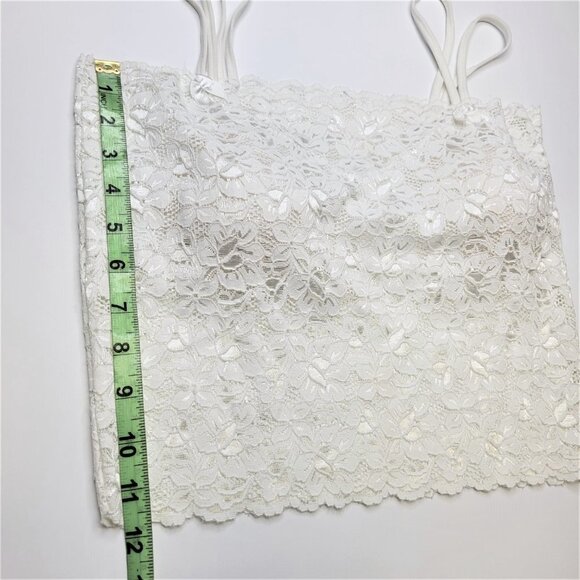 Lace Cami Crop Top Lace Bralette Stretchy Lace Camisole Lace Crop Tank Top - NEW - Picture 9 of 11